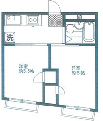 シャモット市ヶ谷の物件間取画像